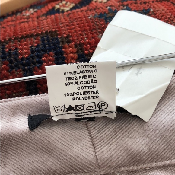 Maria Garcia Women’s Pants Corduroy Metallic Skinny Striped Sides Soft Cotton 6 - Picture 6 of 6